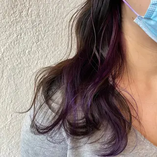 ミディアム カラー 入江 志穂のヘアスタイル