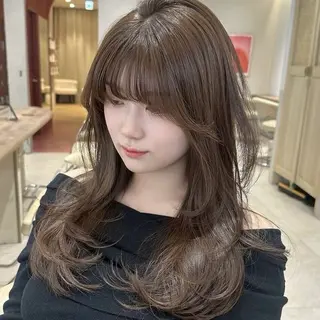 セミロング カラー 似合わせレイヤー ×髪質改善✨NOJIのヘアスタイル