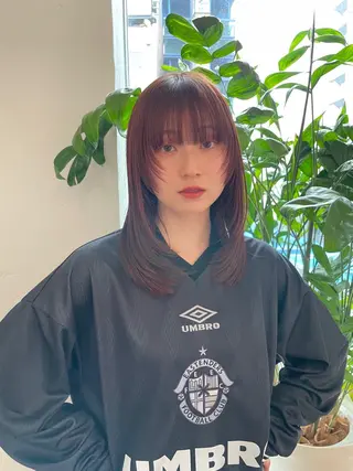 セミロング 内山 湧勝/ メンズ/暖色カラーのヘアスタイル