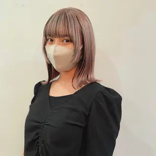 セミロング カラー ブリーチ/レイヤー 🌻Mutsumiのヘアスタイル