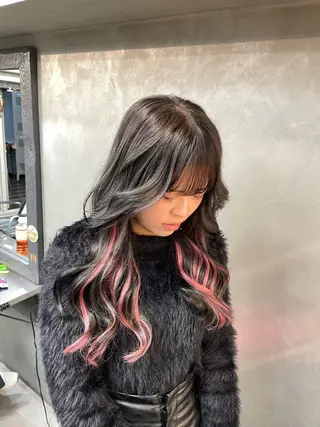 ロング カラー TNB TOKYO所属・エクステ/コーンロウ KURUMI⛓️🔥のヘアスタイル