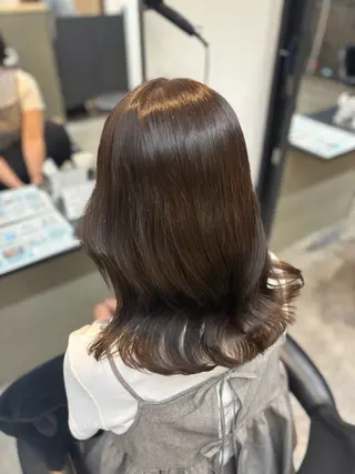 セミロング カラー 札幌艶髪/透明感 カラー🍓さつき🍓のヘアスタイル