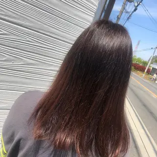 セミロング 半田 知穂のヘアスタイル