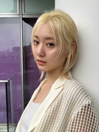 ミディアム 透明感カラー/似合わ せカット/大島実加永のヘアスタイル