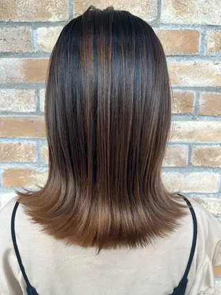 ミディアム LucksiMie ginza  明松のヘアスタイル