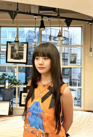 ロング カラー Gigi 代々木所属・りこ 11/4空きありのヘアスタイル