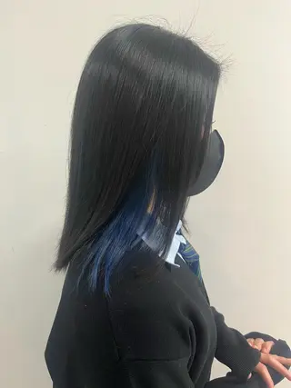 ミディアム カラー ヘアアレンジ S.BLOOM 川崎 翔哉のヘアスタイル