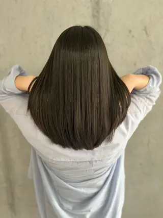 ミディアム カラー Mariana雛/ 西大分/ハイライトのヘアスタイル