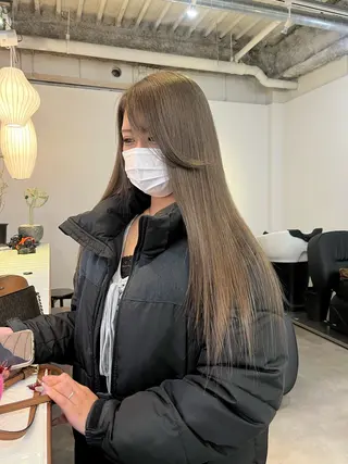 ロング カラー HEW所属・Sanaダブルカラー ✨️パルコ徒歩1分のヘアスタイル