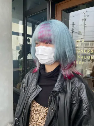 ミディアム カラー 透明感/艶髪カラー/ 韓国/rinaのヘアスタイル