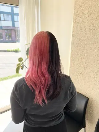 ロング カラー 諸岡 玲のヘアスタイル