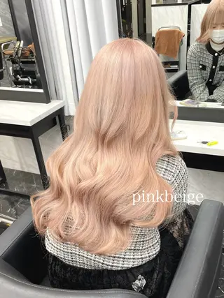 ロング カラー エクステ🩵ブリーチ 韓国ヘア🩵KAEのヘアスタイル