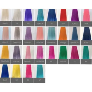 ロング ブリーチなしカラー ダブルカラーエクステのヘアスタイル