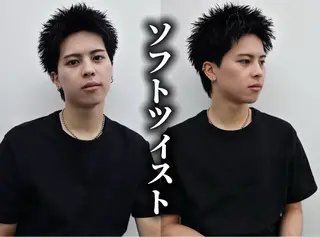 ショート パーマ メンズ 亀井隆汰/メンズ専門 パーマ特化美容師のヘアスタイル