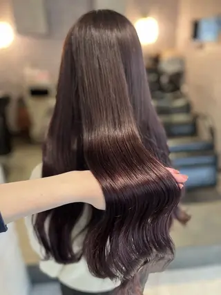 ロング 💘Kurea💘 艶髪/韓国/暗髪のヘアスタイル