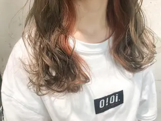 ミディアム カラー パーマ ヘアアレンジ メンズ ネイル マツエク・マツパ Rene'所属・当日予約⭕️ yuriのヘアスタイル