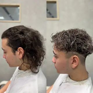 ショート カラー パーマ メンズ メンズ特化韓国風 パーマスタイル/りんのヘアスタイル