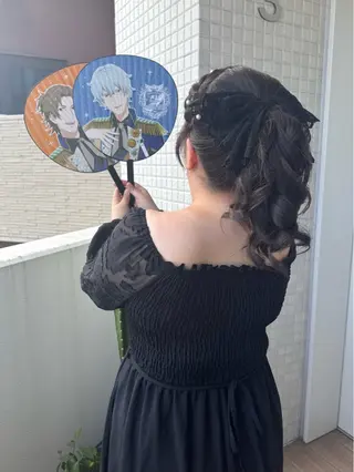 セミロング ヘアアレンジ 縮毛矯正/艶髪カラー /パーマ/ひふみ🌱のヘアスタイル