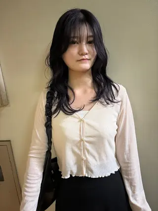 セミロング カラー ヘアアレンジ 広島/ボブ/レイヤー 🌿‬wakabaのヘアスタイル