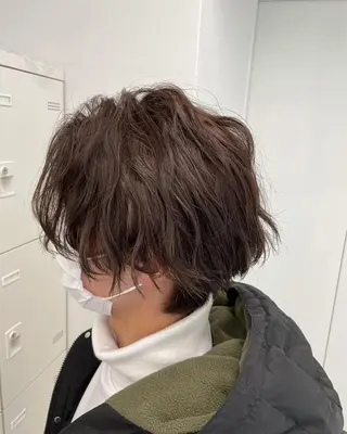 ショート カラー メンズ 乾かすだけで美髪✨ 髪質改善専門/鈴木遼のヘアスタイル