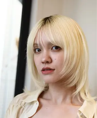 ミディアム カラー 森山 陽菜のヘアスタイル