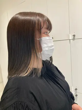 ミディアム カラー 透明感カラー🫧 nanohaのヘアスタイル