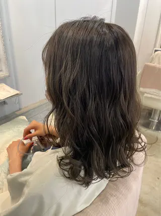 セミロング パーマ 池袋𓏲𓎨RINA ・ReFa取扱店のヘアスタイル