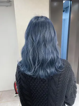 セミロング カラー _WHITE 天神店 YUMEKA🐻のヘアスタイル