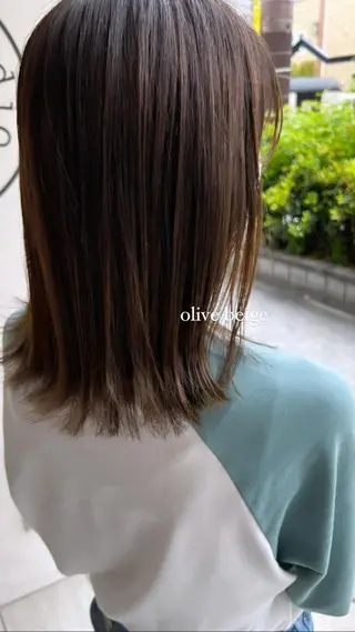 ミディアム 西村 美羽のヘアスタイル