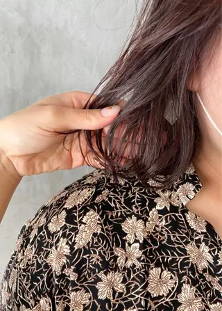 ショート カラー ヘアアレンジ stylist/蛯谷 珠里のヘアスタイル