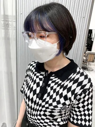 ショート カラー ヘアアレンジ yuka .のヘアスタイル