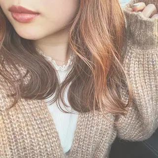 セミロング カラー ヘアアレンジ ハイトーンピンク🍑 ブリーチ🍑RINAのヘアスタイル