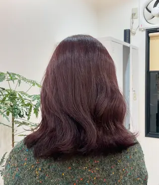 セミロング カラー hair terrace M所属・郡山/透明感カラー /馬場アンドレアのヘアスタイル