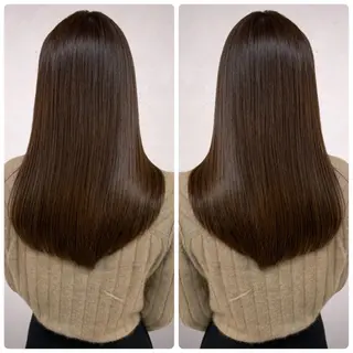 ロング カラー 京都大人女性ショート 徒歩1分/秋山のヘアスタイル