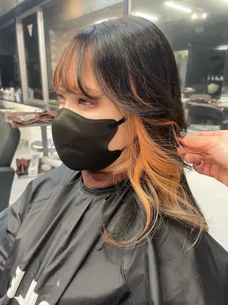 セミロング 韓国ハイトーン🦋 hikariのヘアスタイル