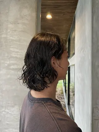 ミディアム パーマ Lapis / miyu.のヘアスタイル