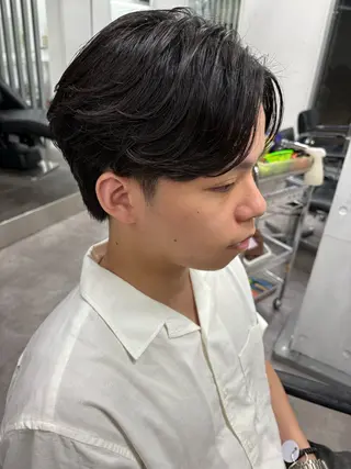 パーマ メンズ 似合わせヘア/ ハイライト/廣田歩のヘアスタイル