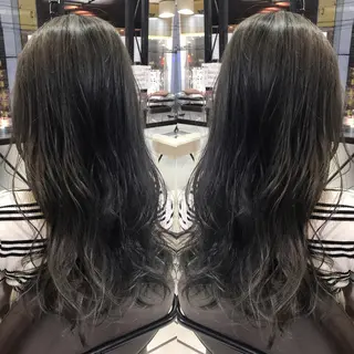 ロング カラー シールエクステ⭐️ オオミタクヤのヘアスタイル