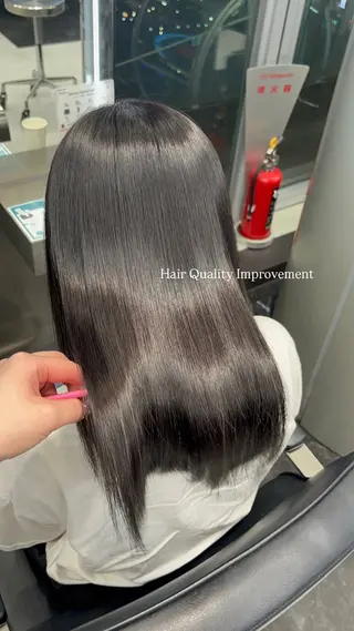 セミロング カラー ヘアアレンジ ハイトーン/透明感 髪質改善/rinaのヘアスタイル