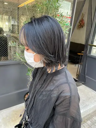 ショート カラー 暖色カラー🍊 ボブ🌿顔周りcutのヘアスタイル