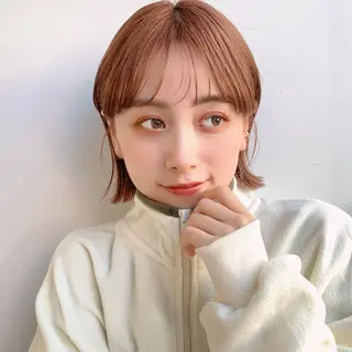 ショート カラー ヘアアレンジ Apero【アペロ】所属・パーマ/暖色/ボブ イワタテ🇰🇷のヘアスタイル