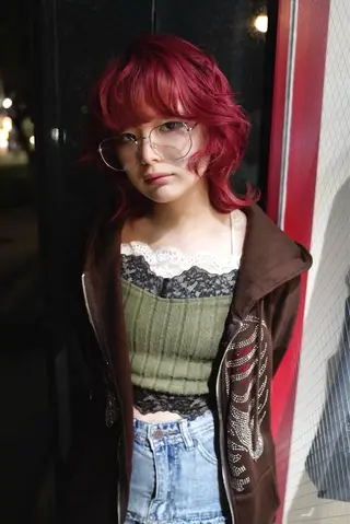 セミロング カラー ハイトーン/ブリーチ 🎀/𝑵𝒐𝒆のヘアスタイル