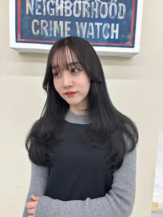 ロング レイヤーカット/髪質 改善/momo🎀のヘアスタイル