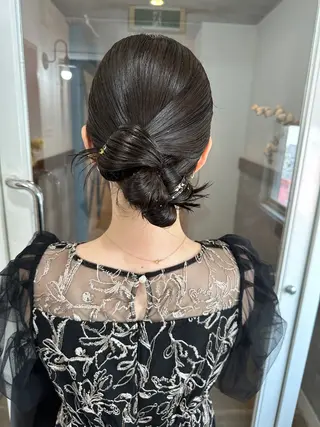 セミロング 宮﨑 あかねのヘアスタイル