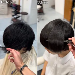 ショート パーマ メンズ 🔮メンズ縮毛矯正 毛流れパーマ💎竹永のヘアスタイル