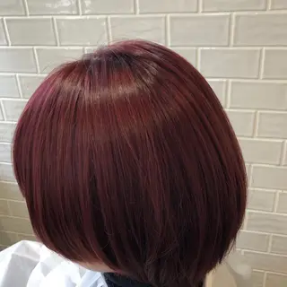 ショート カラー 艶カラー/韓国顔周り 🎀mamiのヘアスタイル