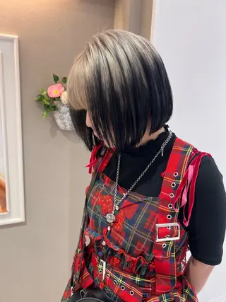 ミディアム カラー karin🌛ボブ／ 透明感たっぷりカラーのヘアスタイル