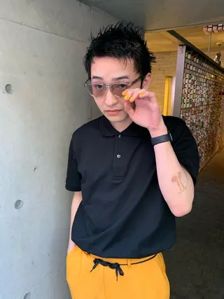 ショート メンズ 美髪・シールエクステ ホソタニリョウコのヘアスタイル