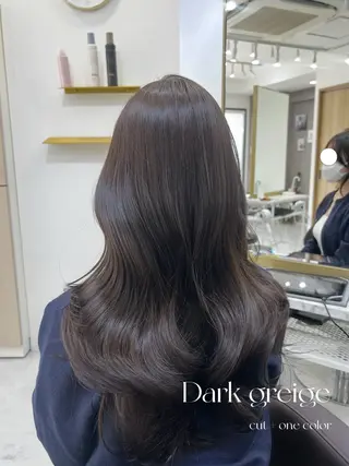 ロング カラー ヘアアレンジ ブリーチなしカラー/ ブラウン/レイヤーのヘアスタイル