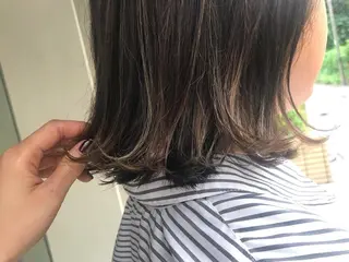 ショート 透明感/オリーブ/ グレージュ/YUKAのヘアスタイル